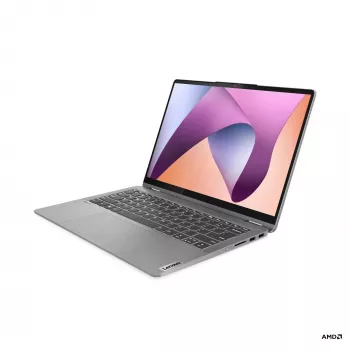 Lenovo IdeaPad Flex 5 14 inch 2-in-1 sülearvuti, AMD Ryzen 5 7430U, 16GB RAM, 512GB SSD, Windows 11 Home, puuteekraan, hall