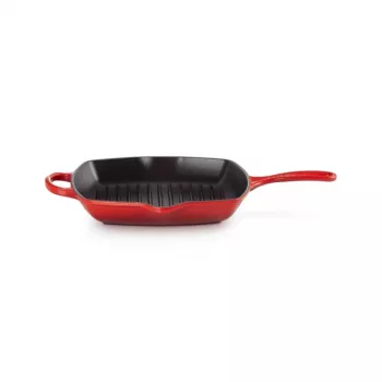 Le Creuset Cast Iron Square Grill Pan 26 cm Cherry Red