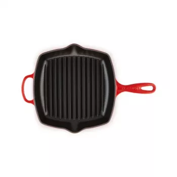 Le Creuset Cast Iron Square Grill Pan 26 cm Cherry Red