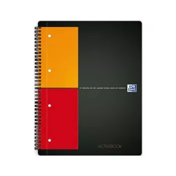ELBA Activebook märkmik A4 ruuduline must 80 lehte