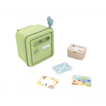 SMOBY Mailbox Life - Seinale paigaldatav postkast, antratsiit, tsingitud teras, silindrilukk, 2 võtit