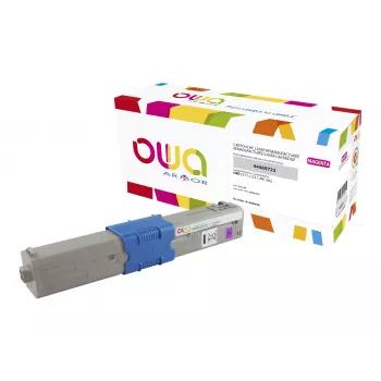 Armor OWA Remanufactured Toner Cartridge Magenta Compatible with OKI 44469723