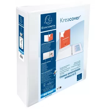 Exacompta esitluskaust A4 Maxi valge 2 D-rõngaga 8700232