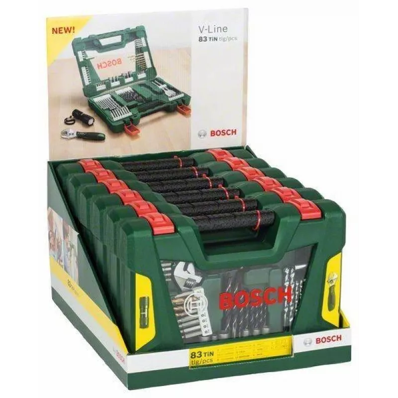 Bosch V-Line 83-osaline TiN puuri- ja kruvikeerajaotsikute komplekt (2607017309)