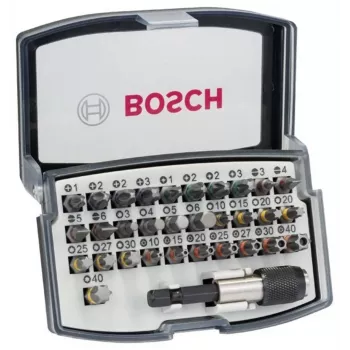 Bosch Accessories 2607017564 Bit Set 32-osaline kruvikeeraja otsikute komplekt magnetilise hoidikuga