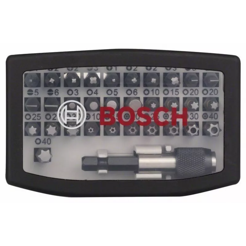 Bosch Accessories 2607017564 Bit Set 32-osaline kruvikeeraja otsikute komplekt magnetilise hoidikuga
