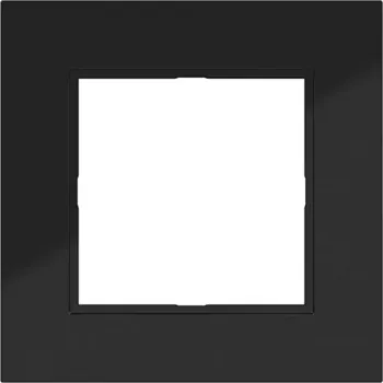 Hager Berker A.8 1-Gang Frame Night Black Glossy WAD8100BG