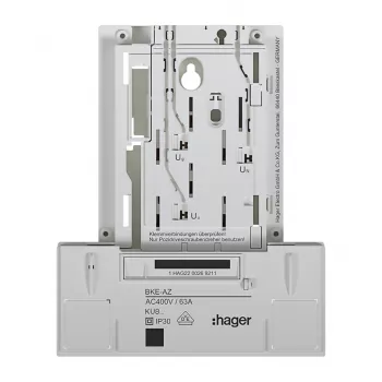 HAGER KU83LHE BKE-A 3-Phase Basic Version Meter Cabinet Adapter