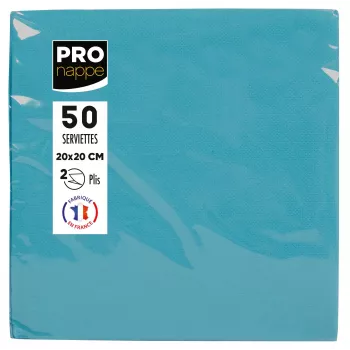 PROnappe Salvrätid Türkiis 2-kihiline 20.0 x 20,0 cm 50-pakk