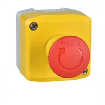 APC XALK178F Avariiseiskamise nupujaam, 40 mm seenekujuline pea, punane/kollane, IP69K, polükarbonaat, 600 V