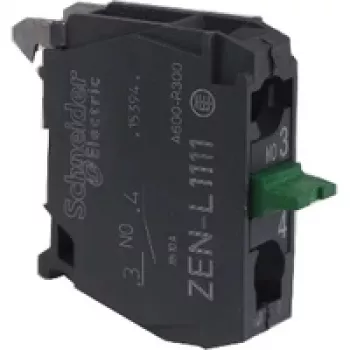 Schneider Electric ZENL1111 Harmony XALD/XALK Tühi Juhtpuldi Kest, 1 ava, Polükarbonaat, Helehall/Kollane, IP66/IP67/IP69/IP69K