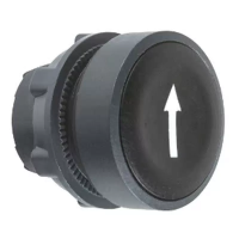 APC ZB5AA335 Harmony XB5 Flush Push Button Head, Black, Plastic, 22 mm Mounting, IP69K