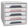 CEP Office Solution Smoove Mineral sahtlitega hoiukarp, 5 sahtlit, pulberroosa, polüstüreen