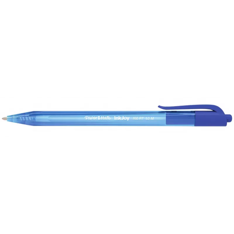 Paper Mate InkJoy 100 RT Retractable Ballpoint Pen, Blue Ink, Medium Point, 20-Pack