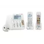 Geemarc Pack SENIOR 295 Juhtmega ja juhtmeta vanuritele mõeldud telefon vastuvõtjaga, fotoklahvidega, juhtmeta toru valgustatud ekraaniga, valge