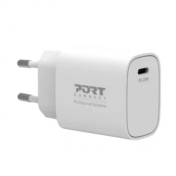 PORT Designs PORT Connect seinast laadija 20W USB-C PD koos kandekotiga, valge