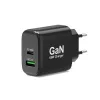 PORT Designs 2-Port GaN USB-C/A Adapter 4-in-1 65W Charger Black
