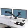 PORT Designs PORT Connect Reguleeritav Topeltmonitori Hoidik - 2 ekraanile kuni 32 inch - Lauaklamber/Ava kinnitus - Must