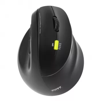 PORT Designs PORT Connect Professional ERGO SHAPE Juhtmeta laetav hiir - paremakäeline - optiline - 5 nuppu - 2,4 GHz, Bluetooth - USB-vastuvõtja