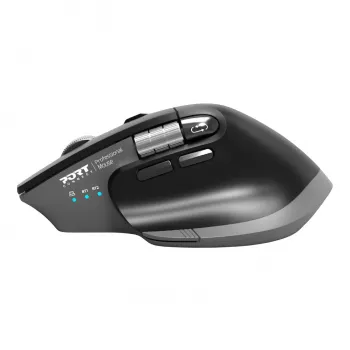 PORT Designs PORT Connect Professional ULTIMATE juhtmeta laetav hiir - optiline - 6 nuppu - 2,4 GHz, Bluetooth - USB vastuvõtja