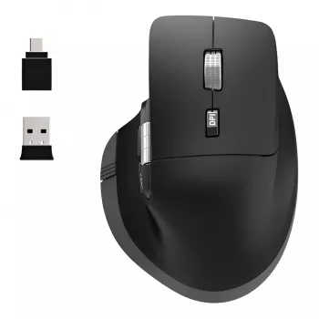PORT Designs PORT Connect Professional ULTIMATE juhtmeta laetav hiir - optiline - 6 nuppu - 2,4 GHz, Bluetooth - USB vastuvõtja