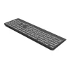 PORT Designs juhtmevaba laetav valgustatud klaviatuur - prantsuse AZERTY paigutus - must