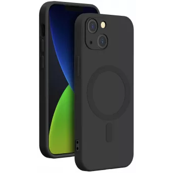 Bigben Interactive Soft Case with MagSafe Mobile Phone Cover for Apple iPhone 14 Plus, Black