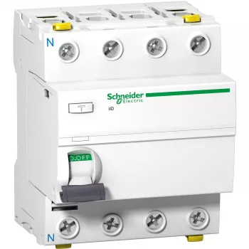 APC Schneider Electric A9Z21463 Rikkevoolukaitselüliti RCCB Tüüp A 4P 63A 30mA 380-415V AC IP20