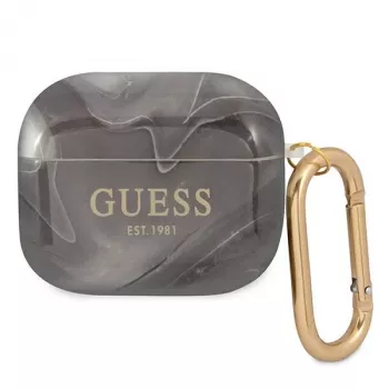 Guess GUA3UNMK AirPods 3 ümbris must Marble Collection