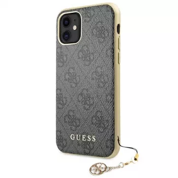 Guess GUHCN61GF4GGR iPhone 11 6,1 inch kõva ümbris 4G Charms Collection - hall