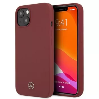 Mercedes-Benz MEHCP13SSILRE iPhone 13 mini 5,4 inch Red Hardcase Silicone Line