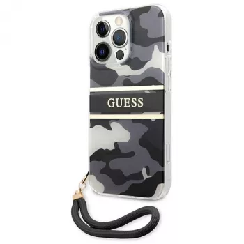 Guess GUHCP13LKCABBK Kõva ümbris iPhone 13 Pro / 13 6,1 inch must Camo Strap Collection