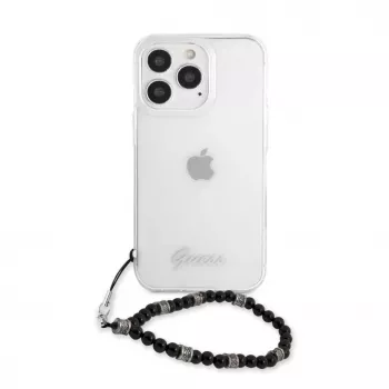 Guess GUHCP13LKPSBK Black Pearl kõva ümbris Apple iPhone 13 Pro / 13 6,1 inch läbipaistev