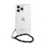 Guess GUHCP13LKPSBK Black Pearl kõva ümbris Apple iPhone 13 Pro / 13 6.1 inch läbipaistev