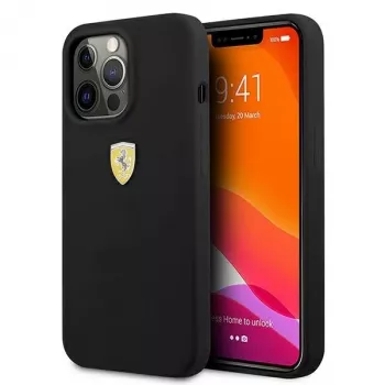 Ferrari FESSIHCP13LBK Silikoonist kõva ümbris iPhone 13 Pro / 13, must
