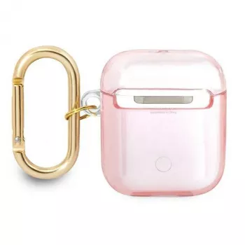 Guess GUA2HHTSP Strap Collection Protective Case for Apple AirPods 1/2 - Pink