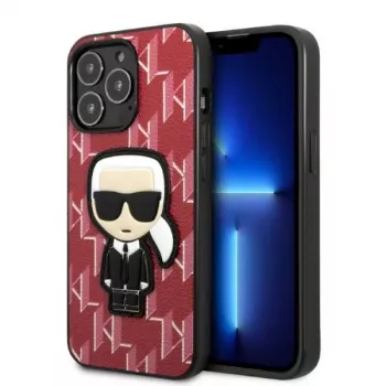 Karl Lagerfeld Ikonik Patch Hard Case for iPhone 13 Pro Max 6,7 inch Red