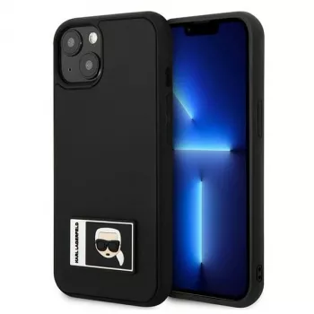 Karl Lagerfeld KLHCP13M3DKPK Ikonik Patch kõva ümbris iPhone 13/14/15 6,1 inch must
