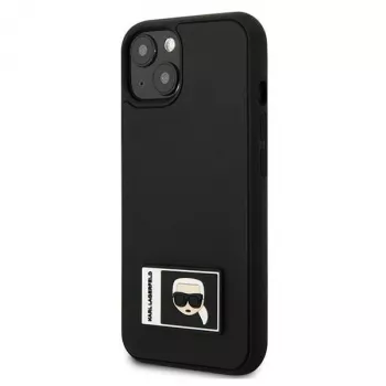 Karl Lagerfeld KLHCP13M3DKPK Ikonik Patch kõva ümbris iPhone 13/14/15 6,1 inch must