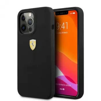 Ferrari FESSIHMP13LBK iPhone 13 Pro / 13 Silicone Hardcase MagSafe Must