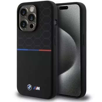 BMW M Silicone Pattern MagSafe Hard Case Apple iPhone 15 Pro 6,1 inch jaoks - Must