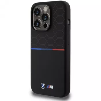 BMW M Silicone Pattern MagSafe Hard Case Apple iPhone 15 Pro 6,1 inch jaoks - Must