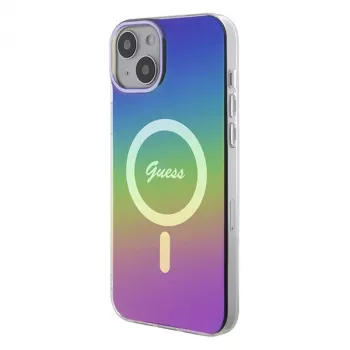 Guess IML Iridescent MagSafe Tagakaas Apple iPhone 15 Plus, Mitmevärviline