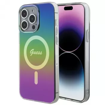 Guess IML Iridescent MagSafe Case iPhone 15 Pro Max (Värviline)