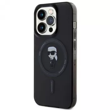 Karl Lagerfeld MagSafe IML Ikonik Case for iPhone 15 Pro Black