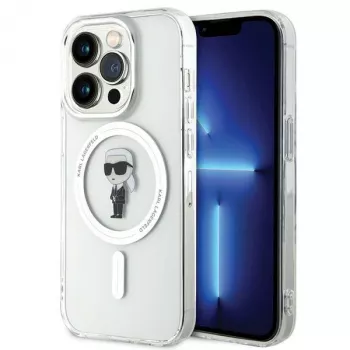 Karl Lagerfeld MagSafe IML Ikonik Case for iPhone 15 Pro Transparent
