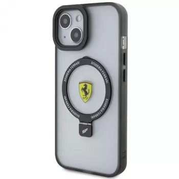 Ferrari FEHMP15MUSCAH iPhone 15 Plus / 14 Plus 6,7 inch läbipaistev kõva ümbris rõngasalusega, MagSafe, 2023. aasta kollektsioon