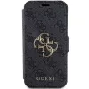 Guess GUBKP15L4GMGGR iPhone 15 Pro 6.1 inch Grey Book Case 4G Metal Logo