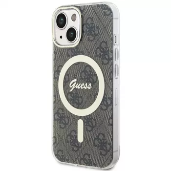Guess GUHMP15MH4STW Hardcase IML MagSafe for iPhone 15 Plus / 14 Plus 6,7 inch Brown