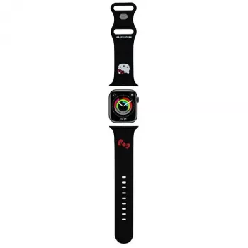 Hello Kitty HKAWLSCHBLK Silikoonrihm Apple Watch 42/44/45/49mm must